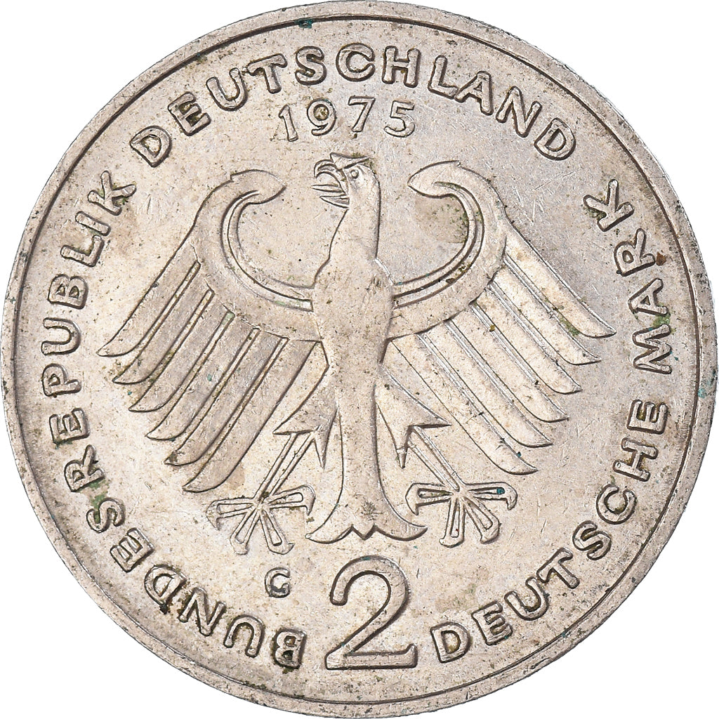 Moneta, GERMANIA - REPUBBLICA FEDERALE, 2 Mark, 1975