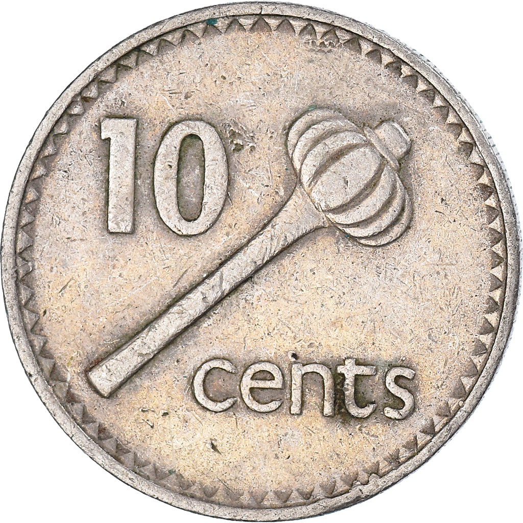 Moneta, Fiji, 10 Cents, 1987