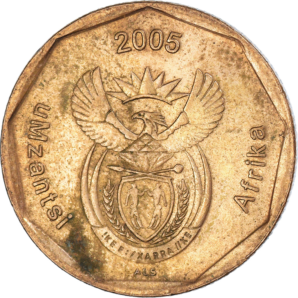 Moneda, Sudáfrica, 50 Cents, 2005