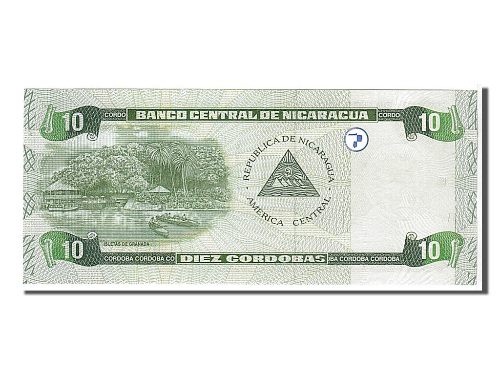Geldschein, Nicaragua, 10 Cordobas, 2002, UNZ