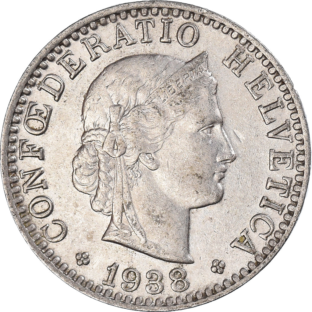 Moneta, Szwajcaria, 20 Rappen, 1938