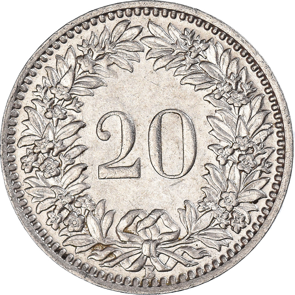 Moneta, Szwajcaria, 20 Rappen, 1938