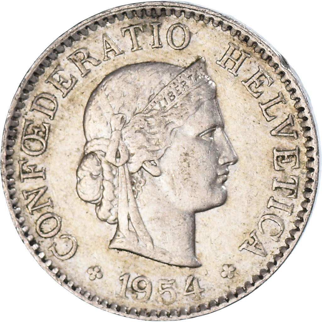 Münze, Schweiz, 5 Rappen, 1954