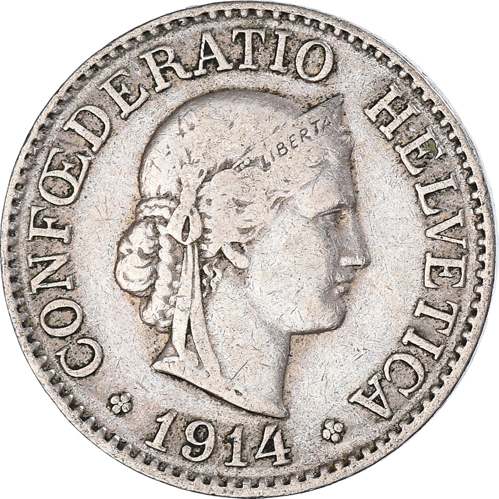 Moneda, Suiza, 10 Rappen, 1914