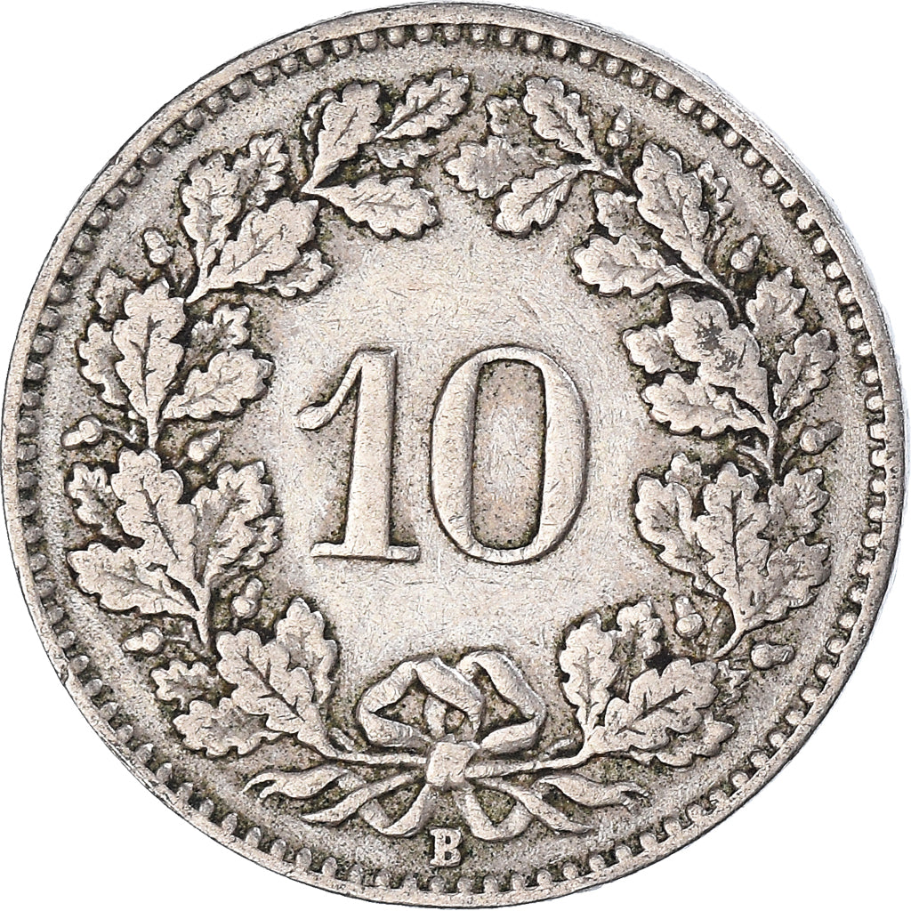 Moneda, Suiza, 10 Rappen, 1914