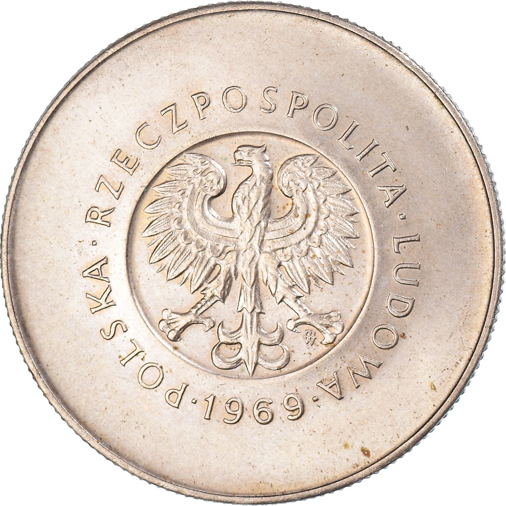 Coin, Poland, 10 Zlotych, 1969