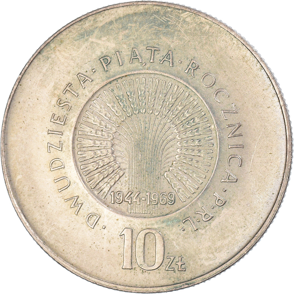 Coin, Poland, 10 Zlotych, 1969
