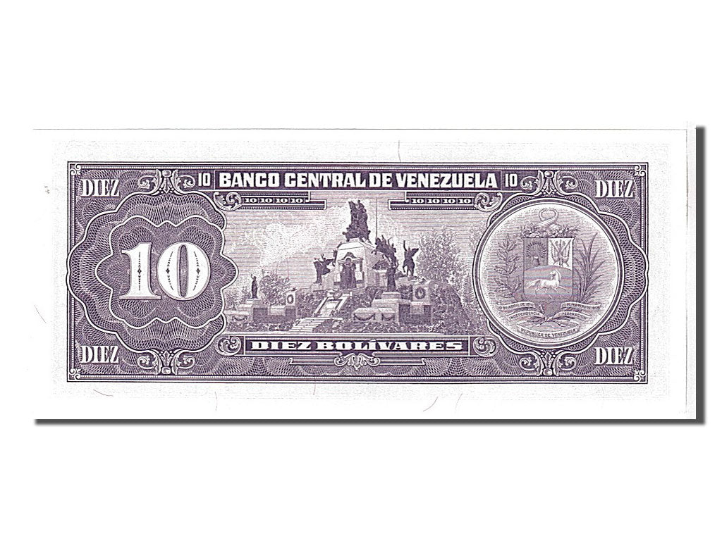 Banknote, Venezuela, 10 Bolívares, 1992, KM:61c, UNC(65-70)
