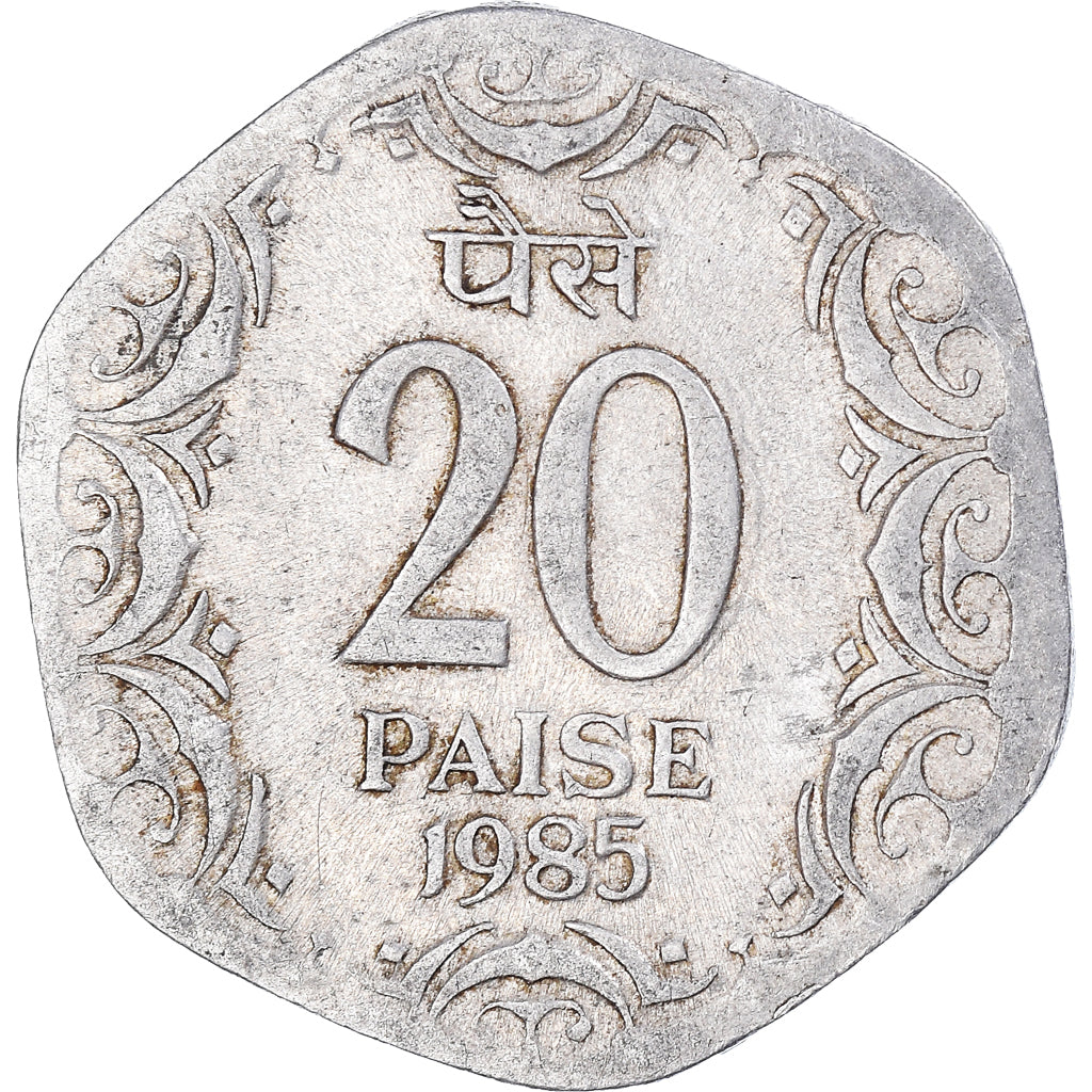 Munten, INDIAASE REPUBLIEK, 20 Paise, 1985