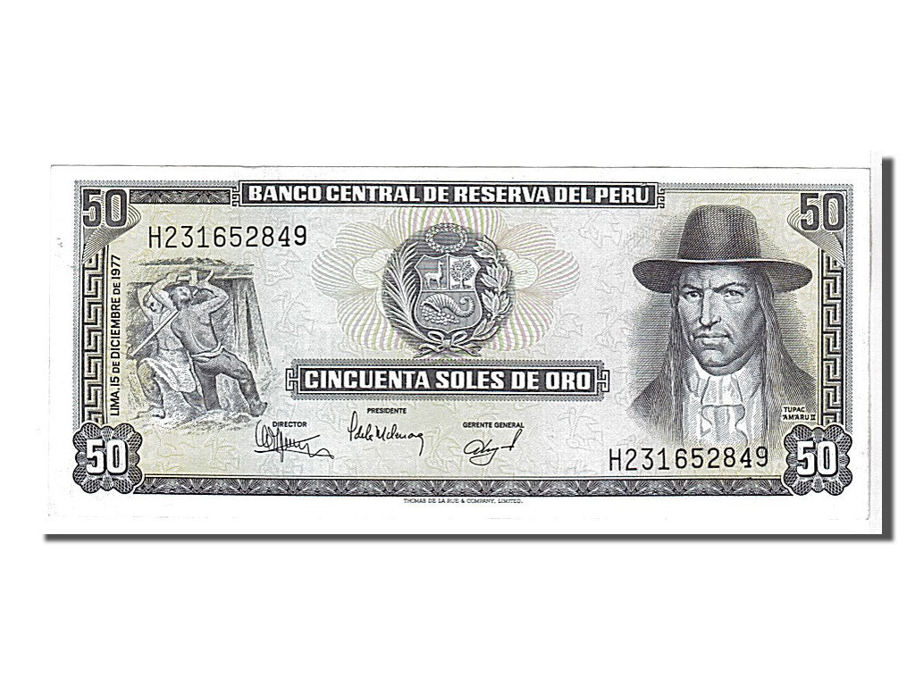 Banknote, Peru, 50 Soles De Oro, 1977, KM:113, UNC(63)