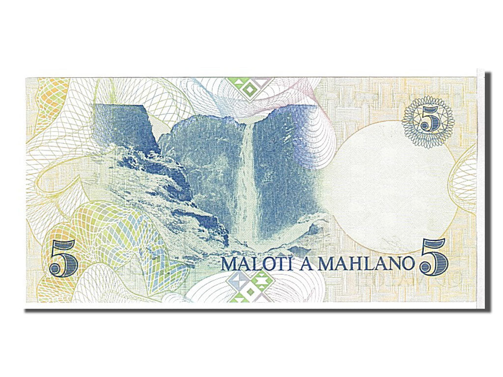 Billet, Lesotho, 5 Maloti, 1989, NEUF