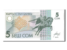 Banknote, KYRGYZSTAN, 5 Som, 1993, KM:5, UNC(65-70)
