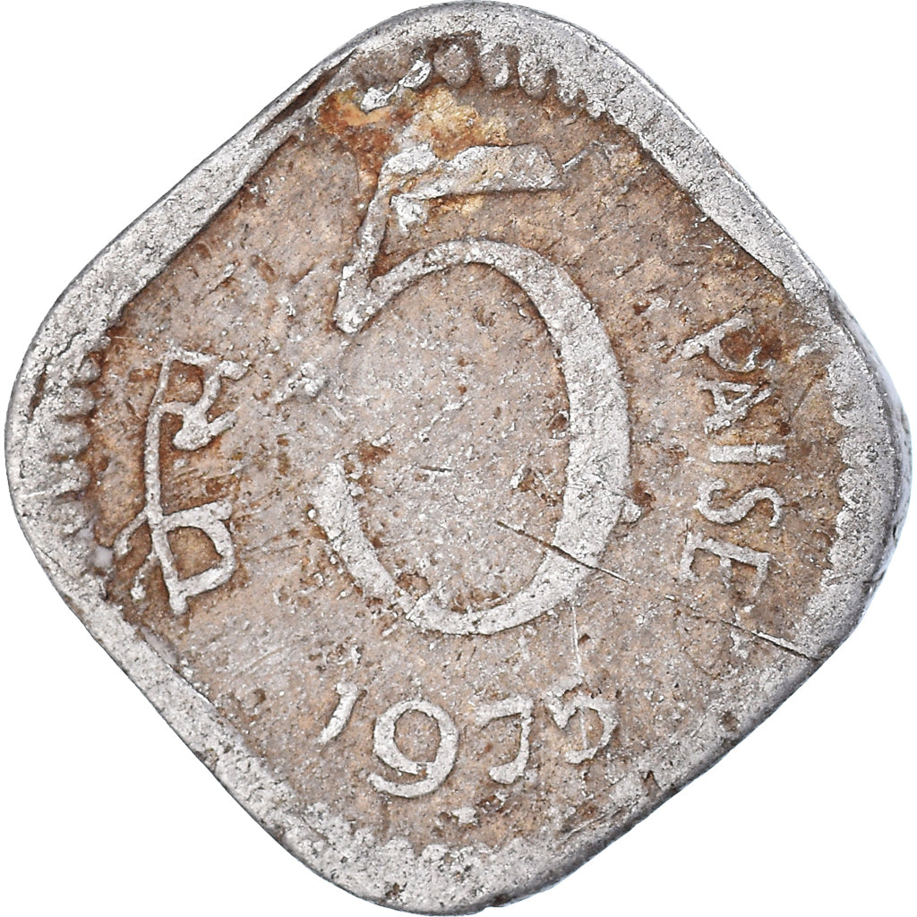 Moneta, India, 5 Paise, 1975