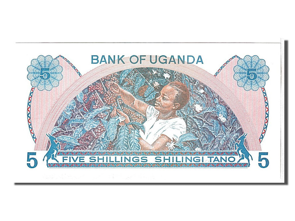 Billete, 5 Shillings, 1979, Uganda, UNC