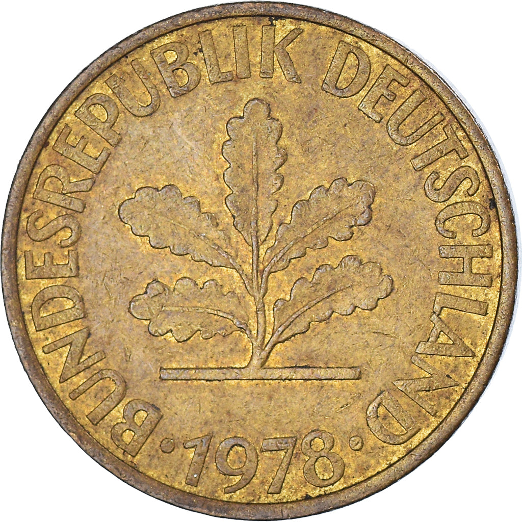 Moneta, GERMANIA - REPUBBLICA FEDERALE, 10 Pfennig, 1978