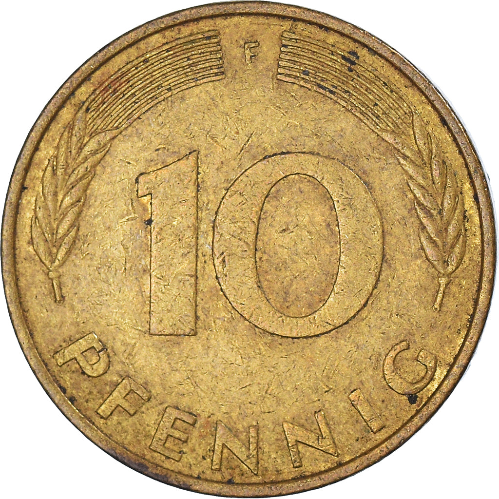 Moneta, GERMANIA - REPUBBLICA FEDERALE, 10 Pfennig, 1978