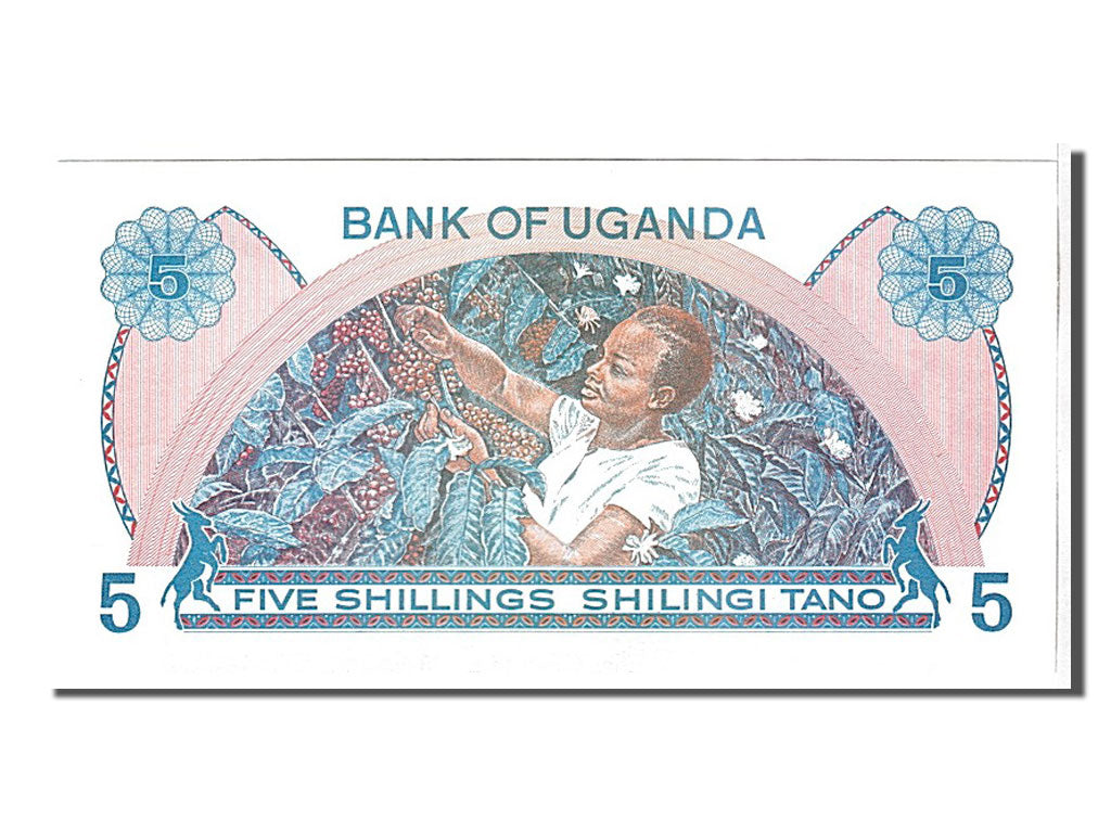 Banknot, Uganda, 5 Shillings, 1979, UNC(65-70)