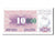 Biljet, Bosnië - Herzegovina, 10 Dinara, 1992, KM:10a, NIEUW