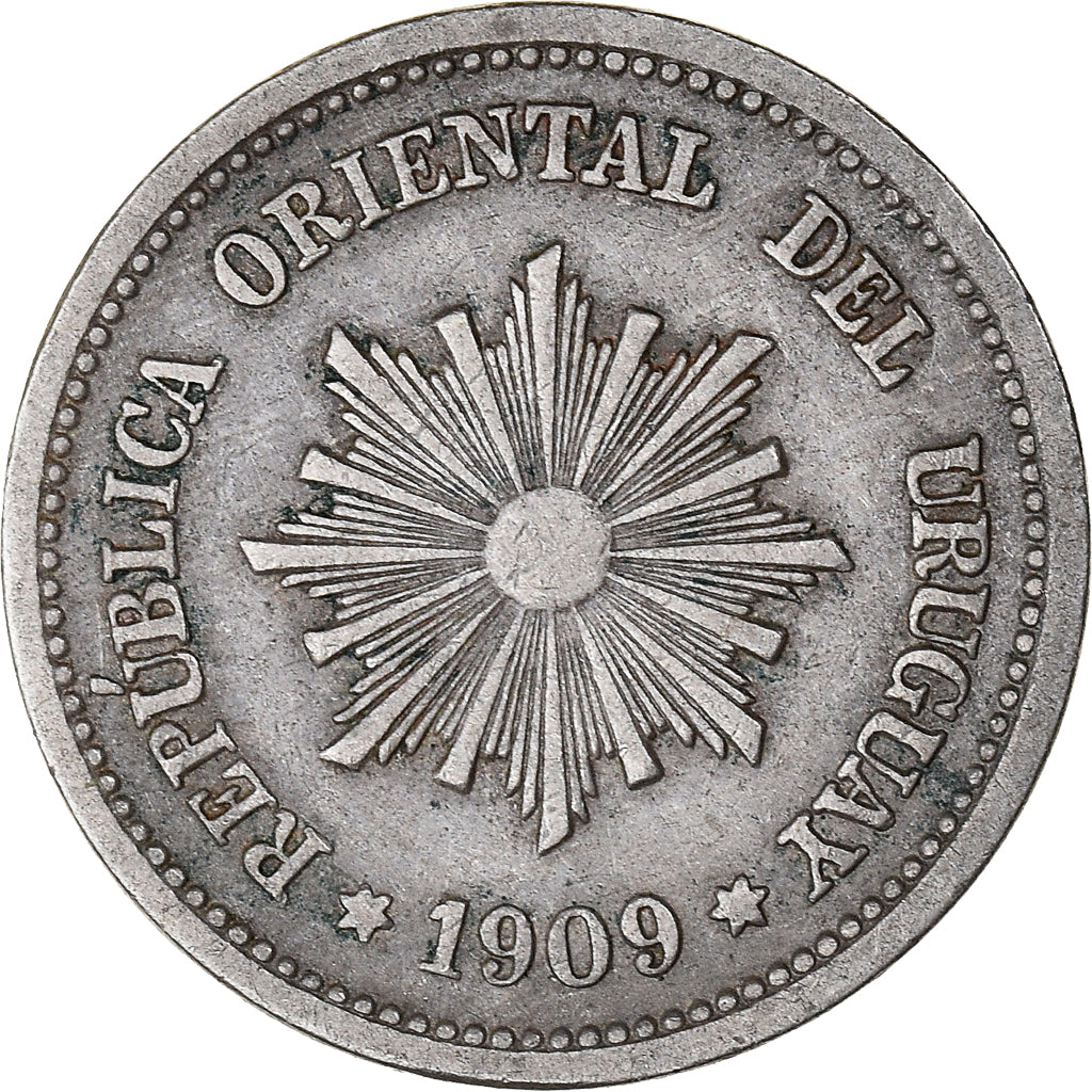 Coin, Uruguay, 2 Centesimos, 1909