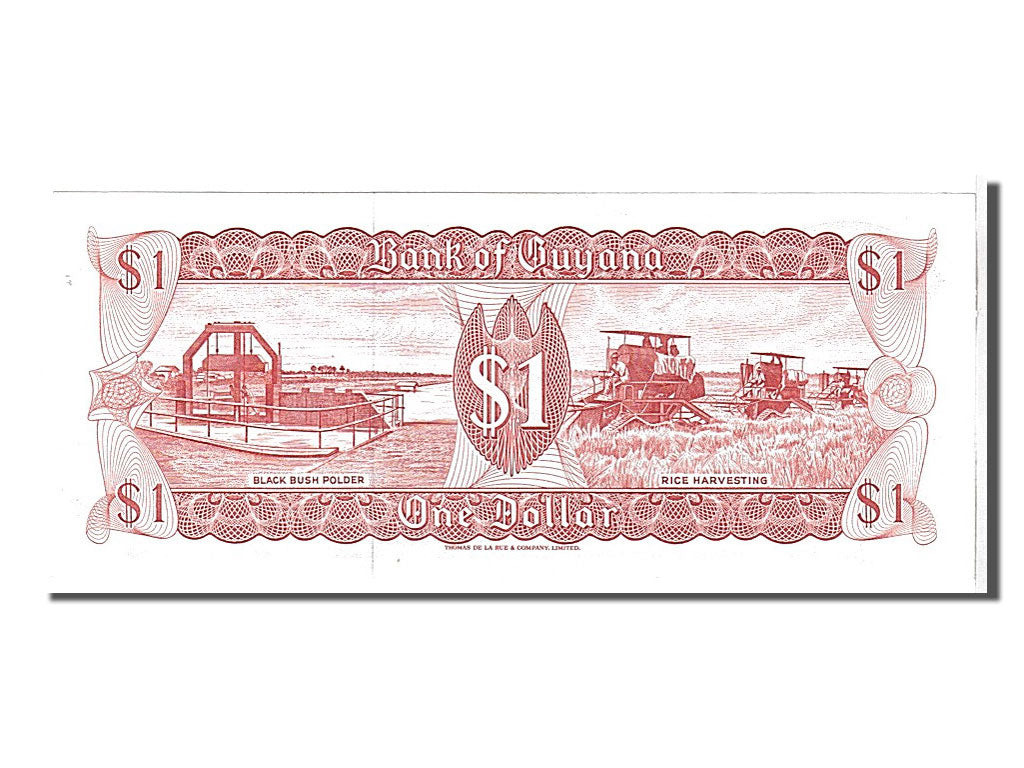 Geldschein, Guyana, 1 Dollar, 1992, UNZ