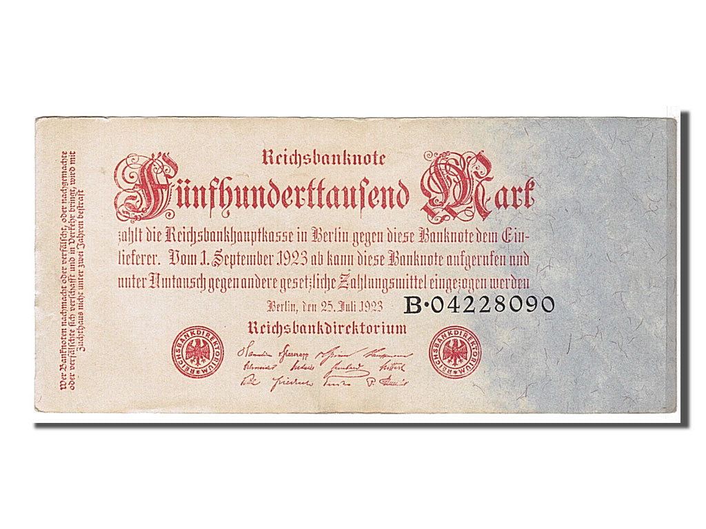 Banknote, Germany, 500,000 Mark, 1923, AU(55-58)