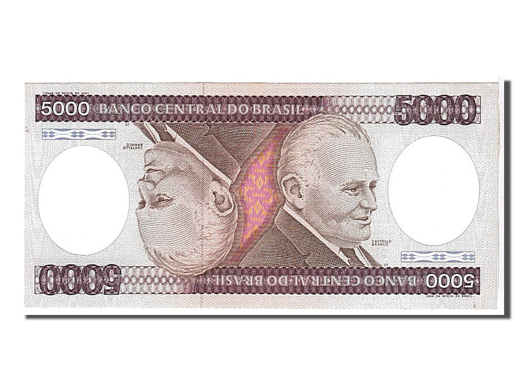 Banknote, Brazil, 5000 Cruzeiros, 1985, KM:202d, UNC(65-70)