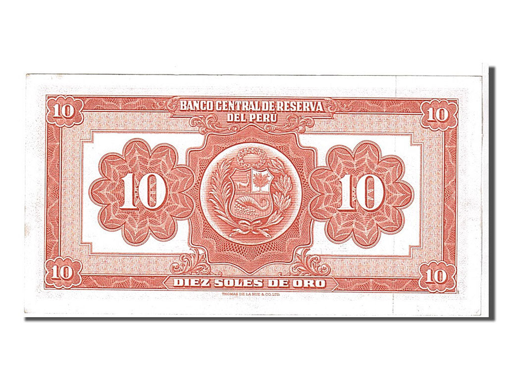 Banknote, Peru, 10 Soles De Oro, 1968, UNC(63)