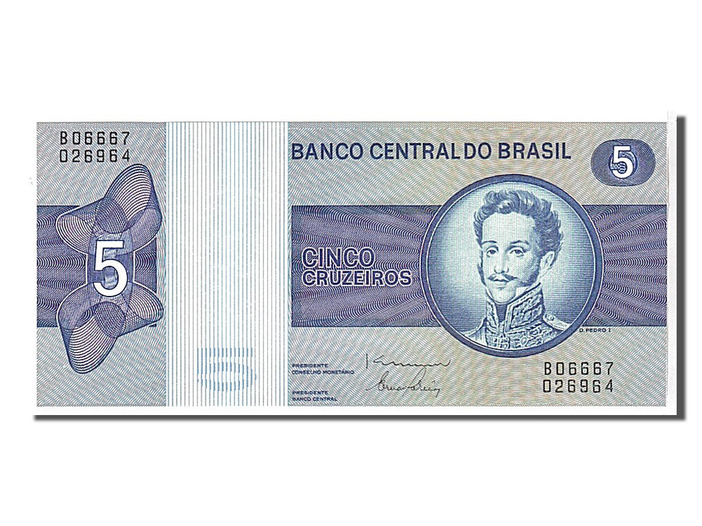 Banknote, Brazil, 5 Cruzeiros, 1970, UNC(65-70)