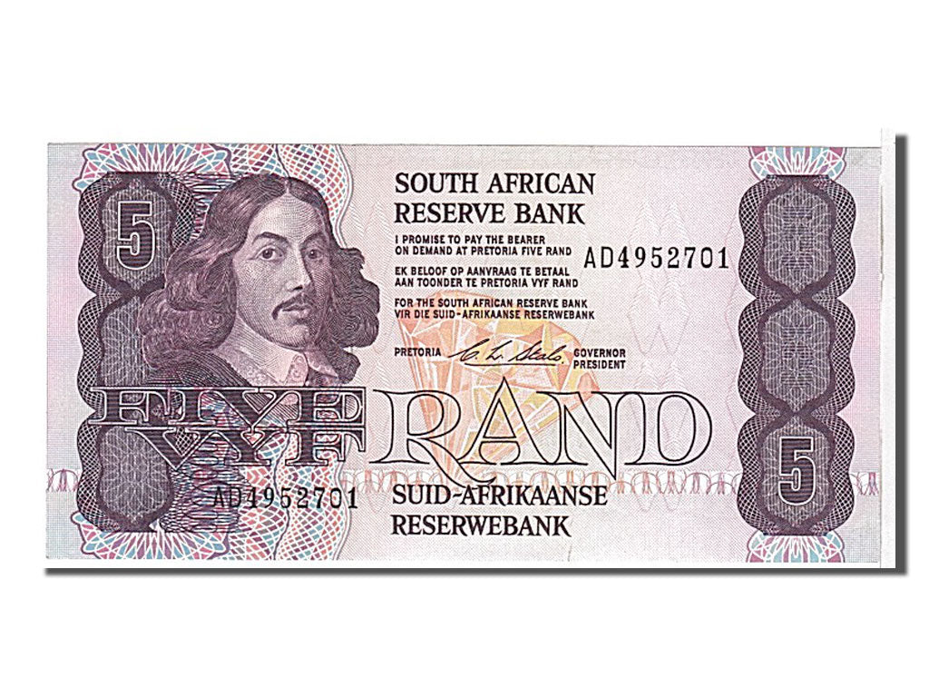 Billete, 5 Rand, 1990, Sudáfrica, UNC
