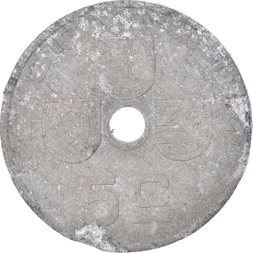 Coin, Belgium, 5 Centimes, 1943