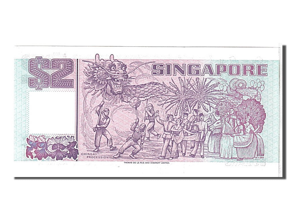 Banconote, Singapore, 2 Dollars, 1992, KM:28, FDS