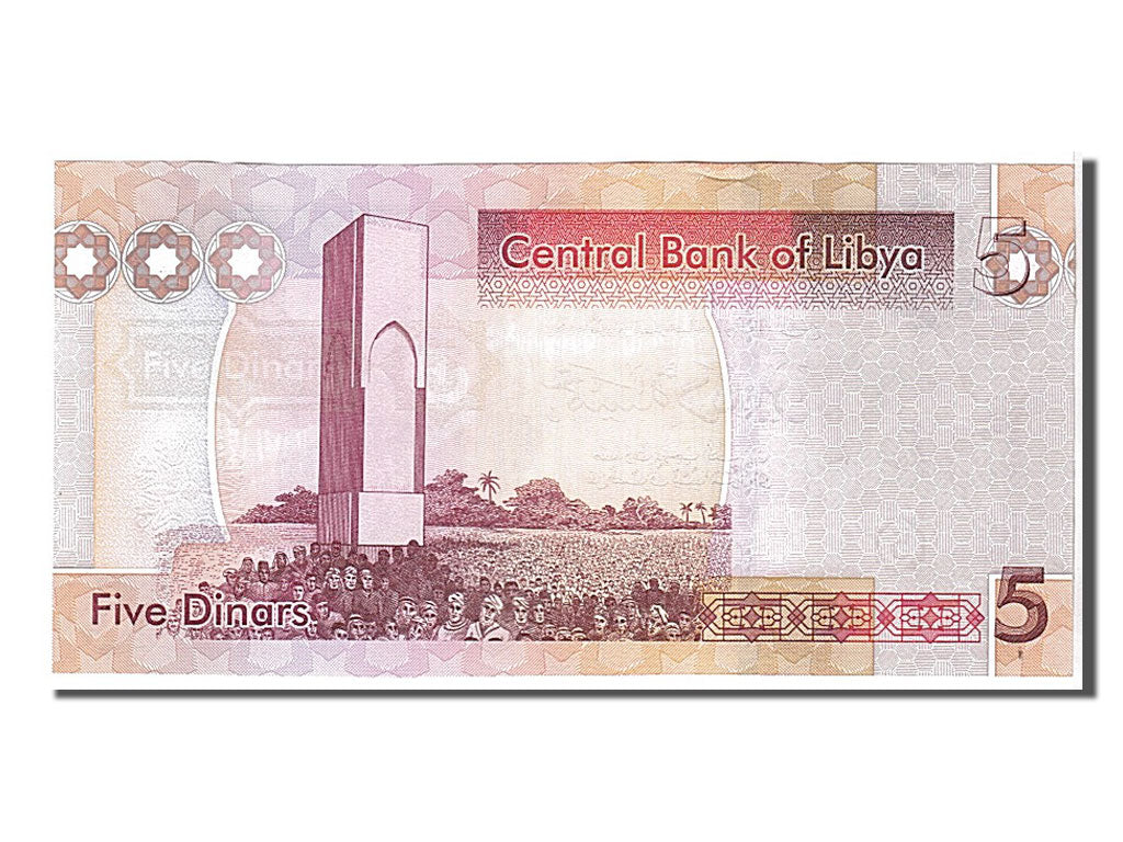 Billet, Libya, 5 Dinars, 2011, KM:72, NEUF