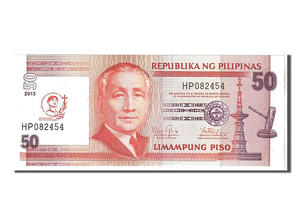 Billete, 50 Piso, 2013, Filipinas, UNC