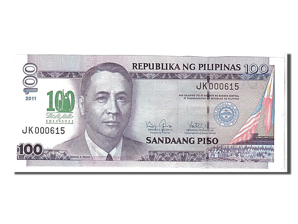 Billete, 100 Piso, 2011, Filipinas, KM:194e, UNC
