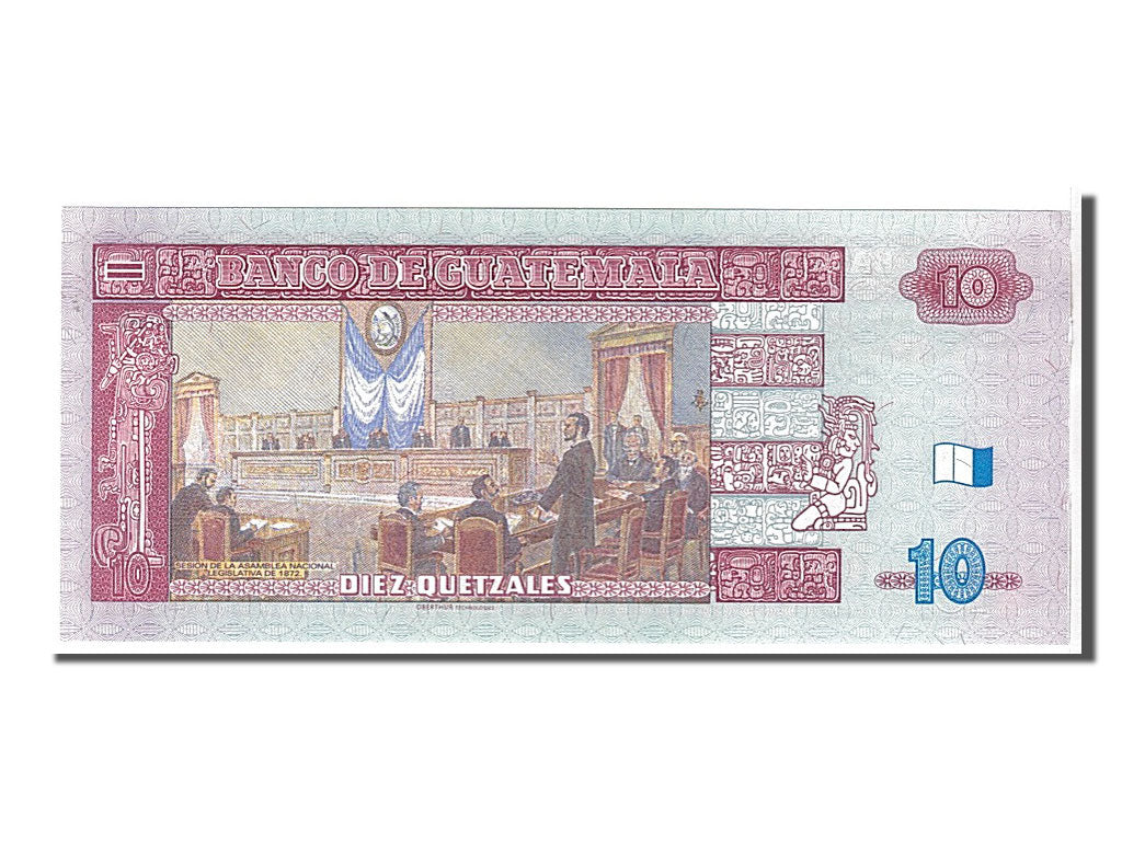 Banknote, Guatemala, 10 Quetzales, 2006, KM:111a, UNC(65-70)