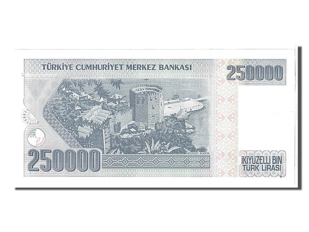Banknote, Turkey, 250,000 Lira, 1998, KM:211, UNC(65-70)