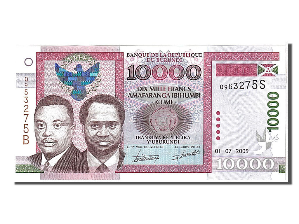Banknote, Burundi, 10,000 Francs, 2009, UNC(65-70)