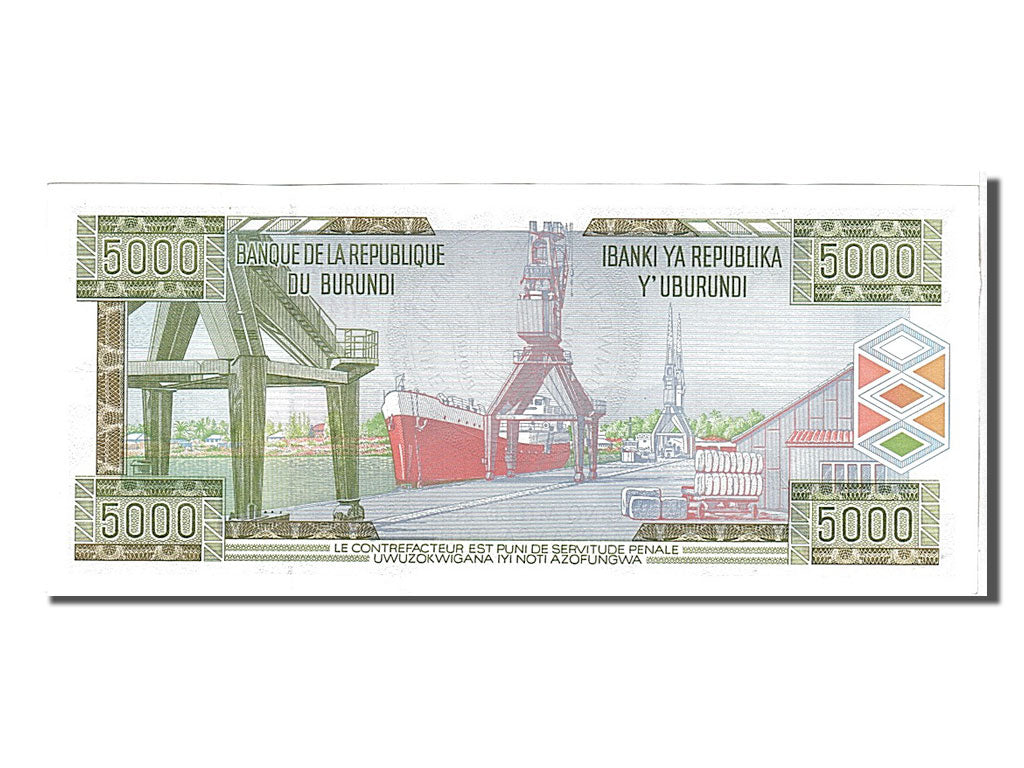 Banknote, Burundi, 5000 Francs, 2005, 2005-02-05, KM:42c, UNC(65-70)