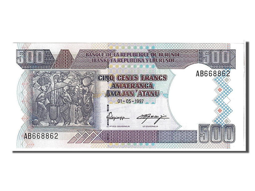 Banknote, Burundi, 500 Francs, 1997, UNC(65-70)