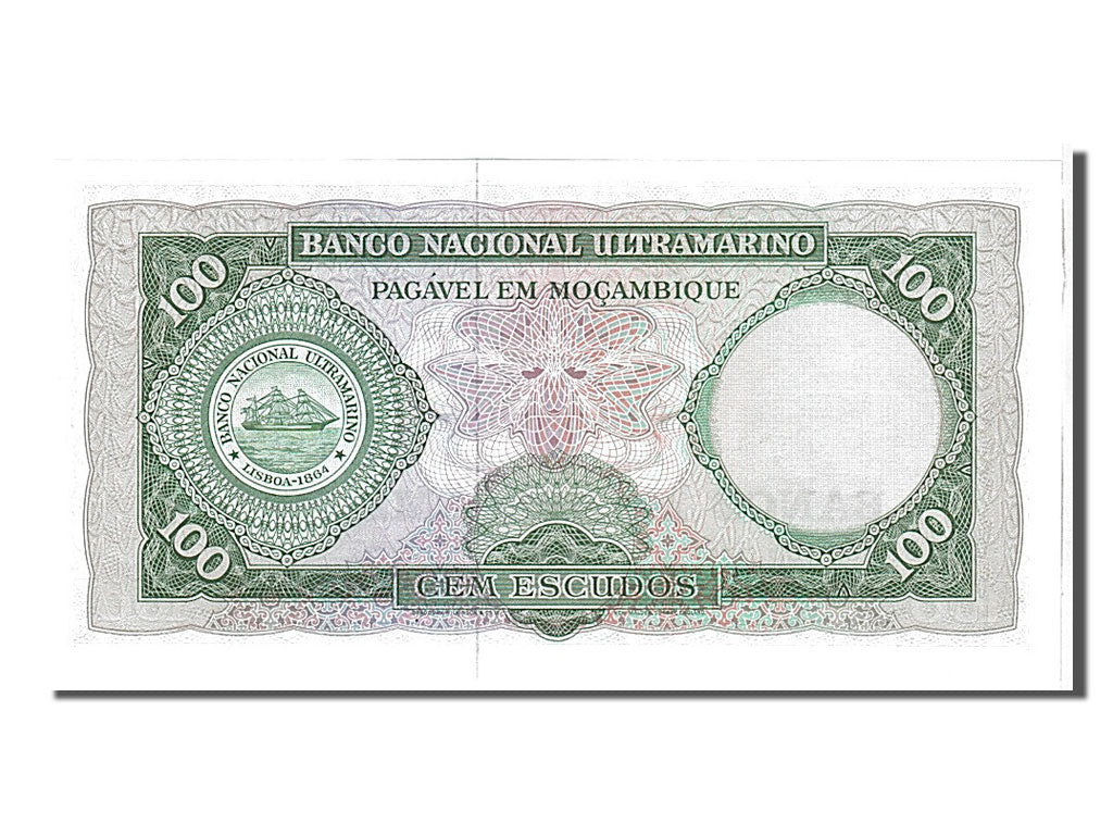 Banknote, Mozambique, 100 Escudos, 1961, KM:117a, UNC(65-70)