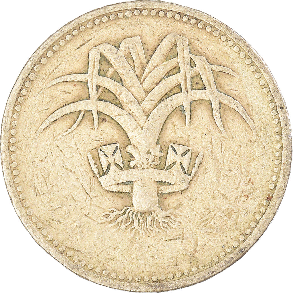 Moneda, Reino Unido, 1 Pound, Undated