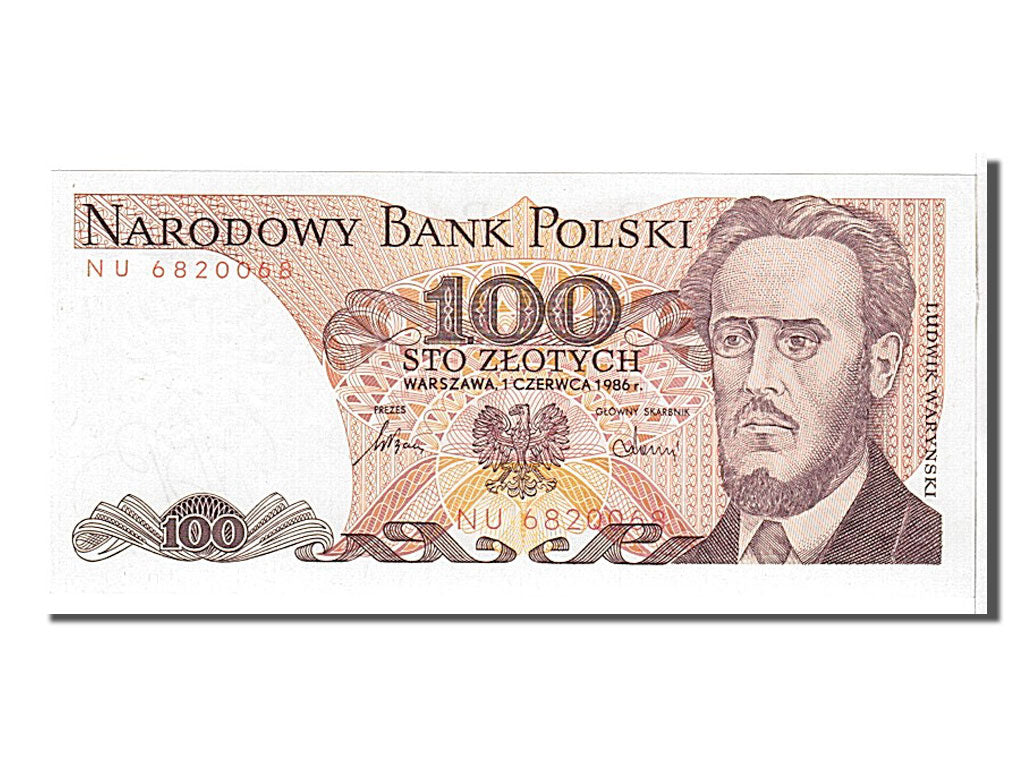 Banknote, Poland, 100 Zlotych, 1986, KM:143e, UNC(65-70)