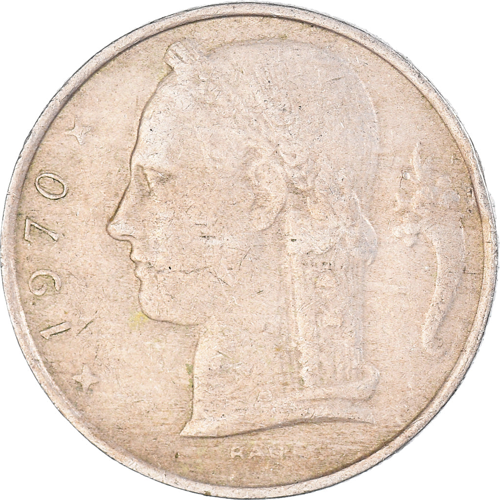 Coin, Belgium, 5 Francs, 5 Frank, 1970