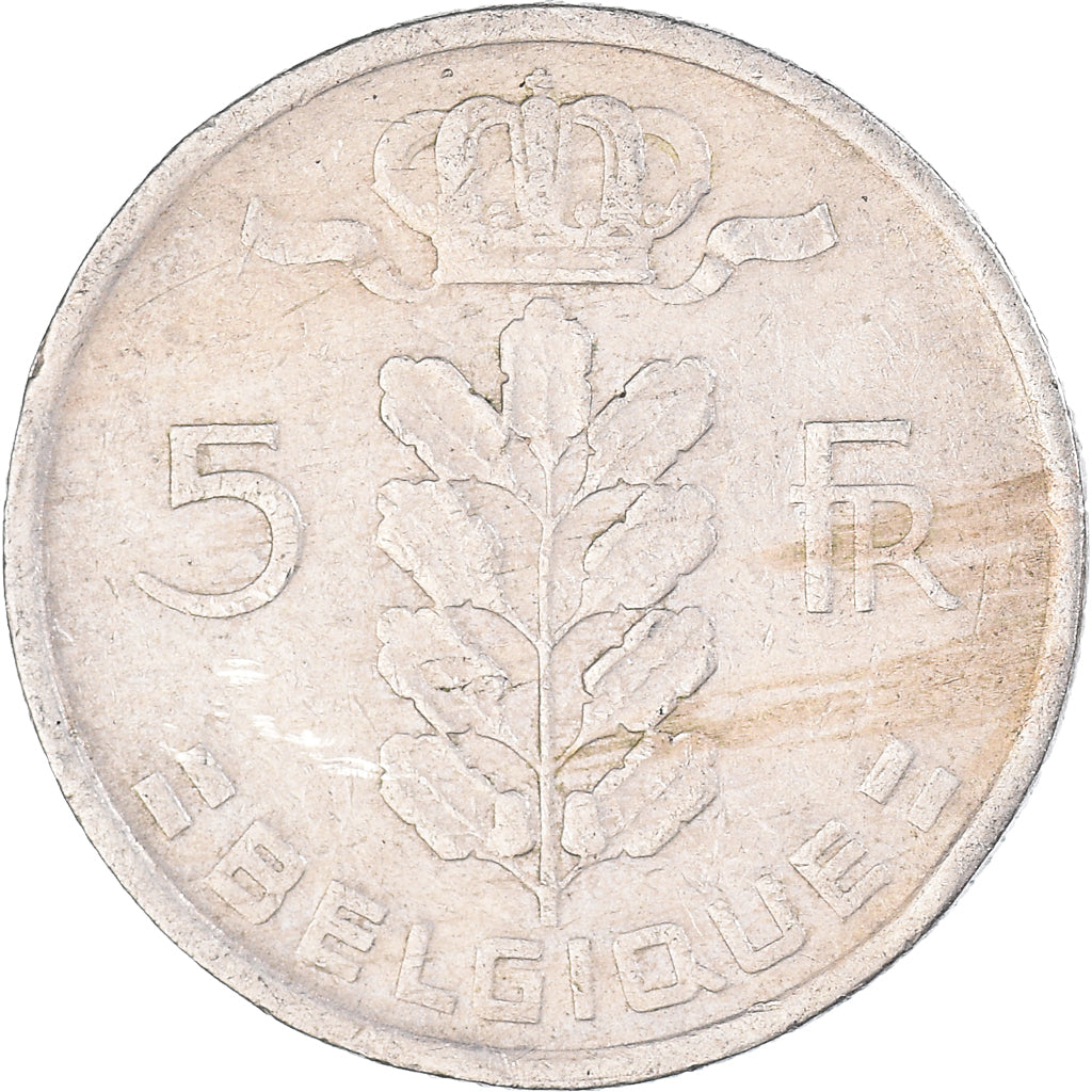 Coin, Belgium, 5 Francs, 5 Frank, 1970