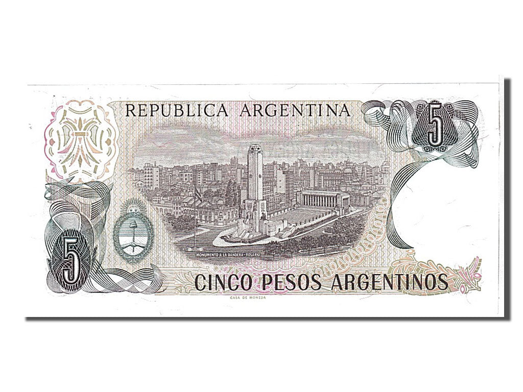 Banknote, Argentina, 5 Pesos Argentinos, 1983, UNC(65-70)