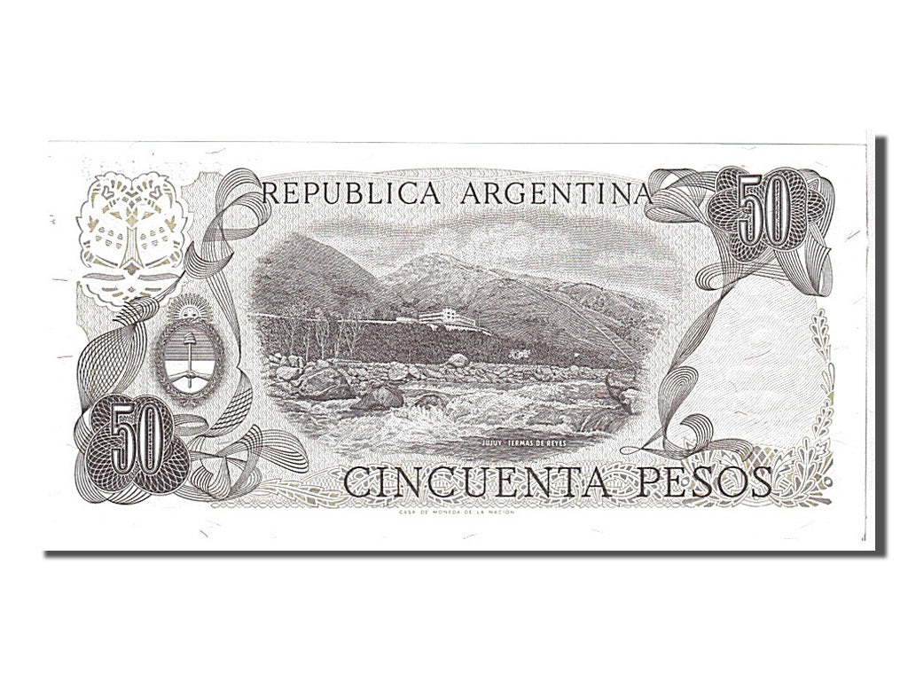 Banknote, Argentina, 50 Pesos, 1976, KM:301b, UNC(65-70)