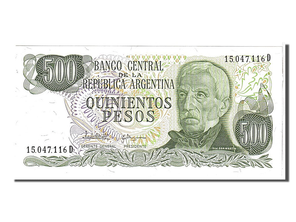 Banknote, Argentina, 500 Pesos, 1977, KM:303c, UNC(65-70)