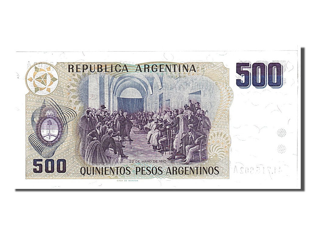 Banknote, Argentina, 500 Pesos Argentinos, 1984, UNC(65-70)