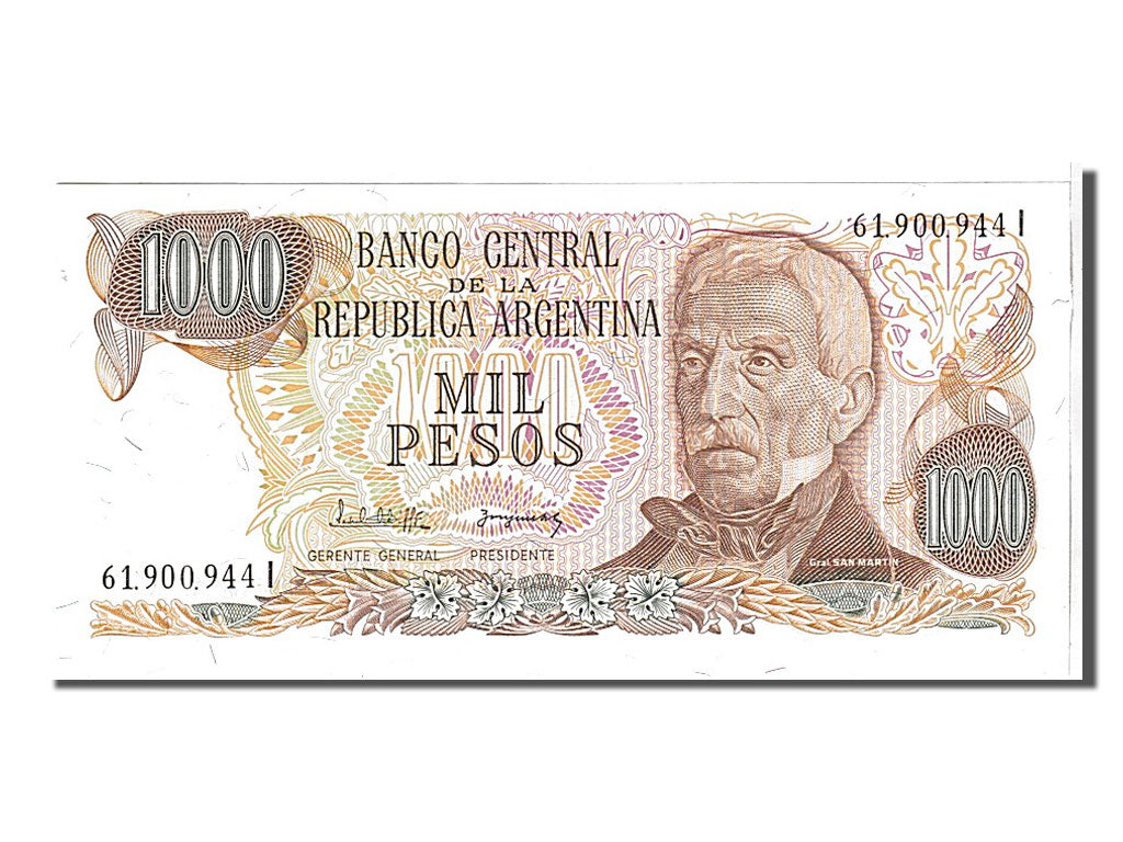 Banknote, Argentina, 1000 Pesos, 1976, KM:304d, UNC(65-70)