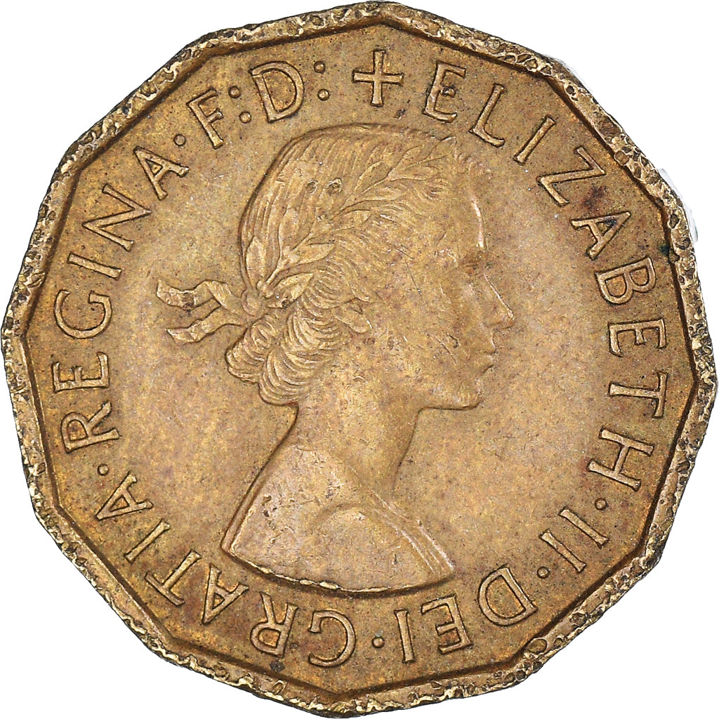 Monnaie, Grande-Bretagne, 3 Pence, 1966